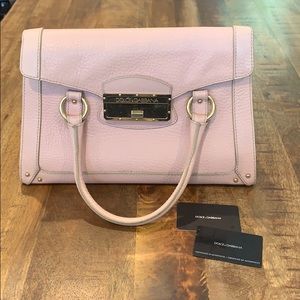 Dolce and Gabbana light pink purse.